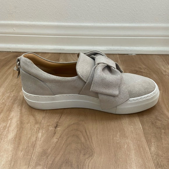 🎁 Buscemi Italian Sneakers Low Tops With Bow /Size 38 size 8 Glitter Beige 🎁 - Picture 8 of 16